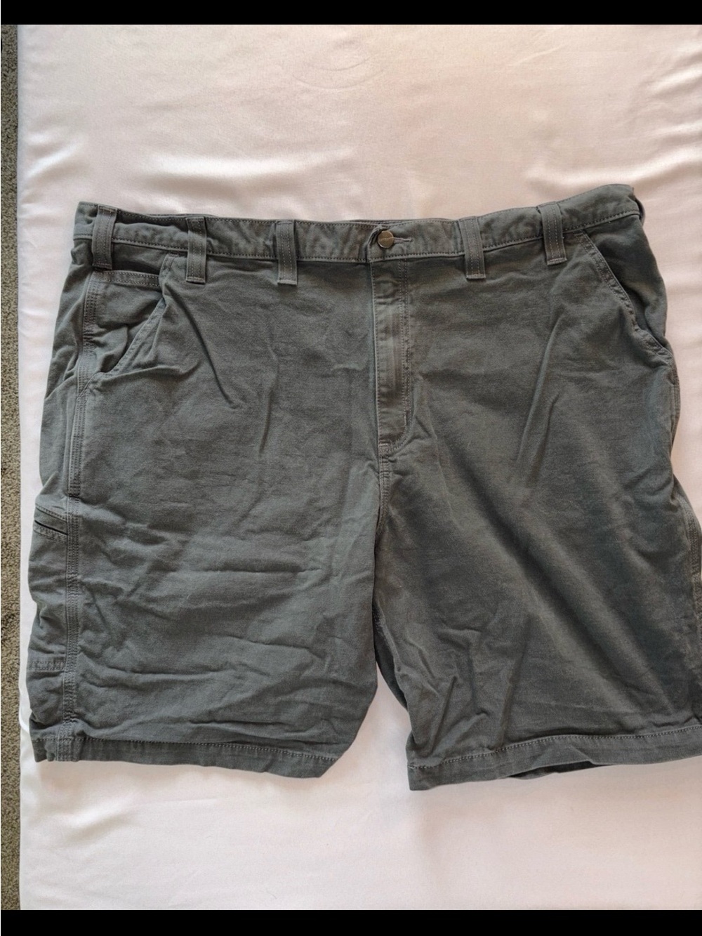 Carhartt Men's Flat Front Shorts in Charcoal